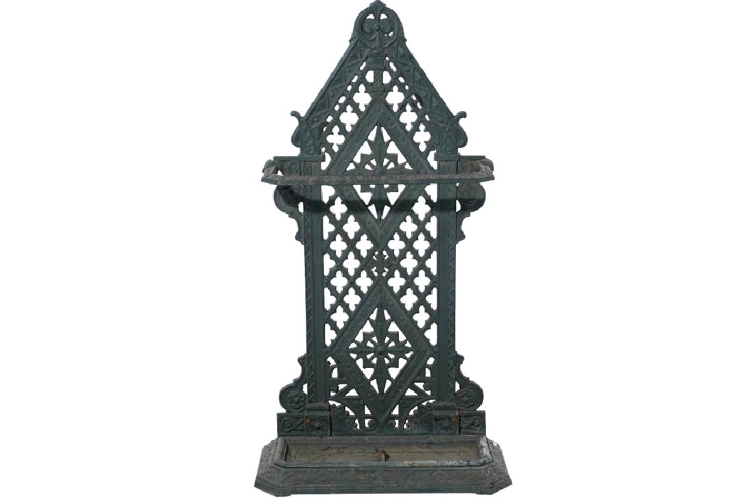 Gothic Revival Cast-Iron Umbrella Stand (1 of 6)