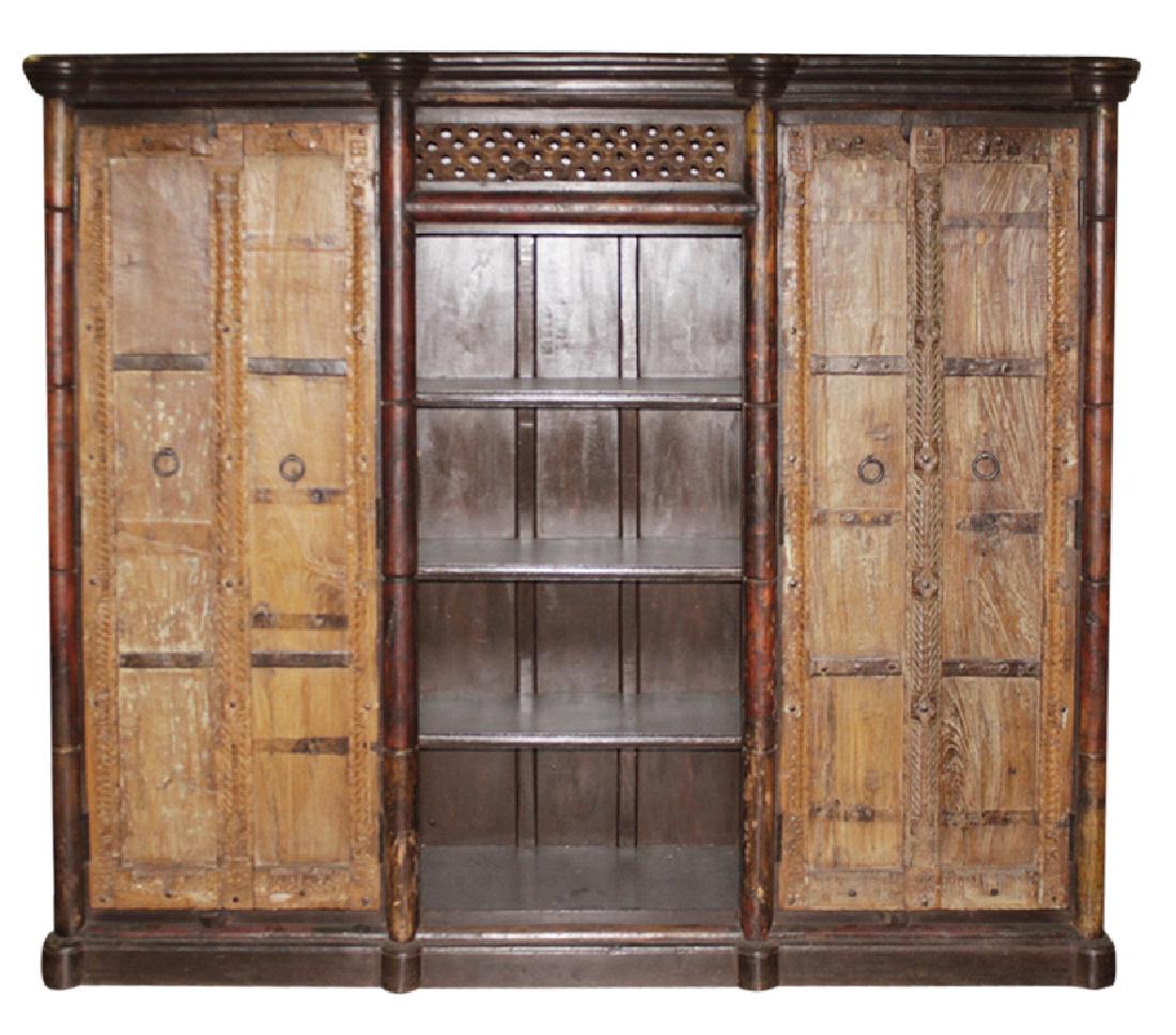 Carved Teak Indonesian Wardrobe