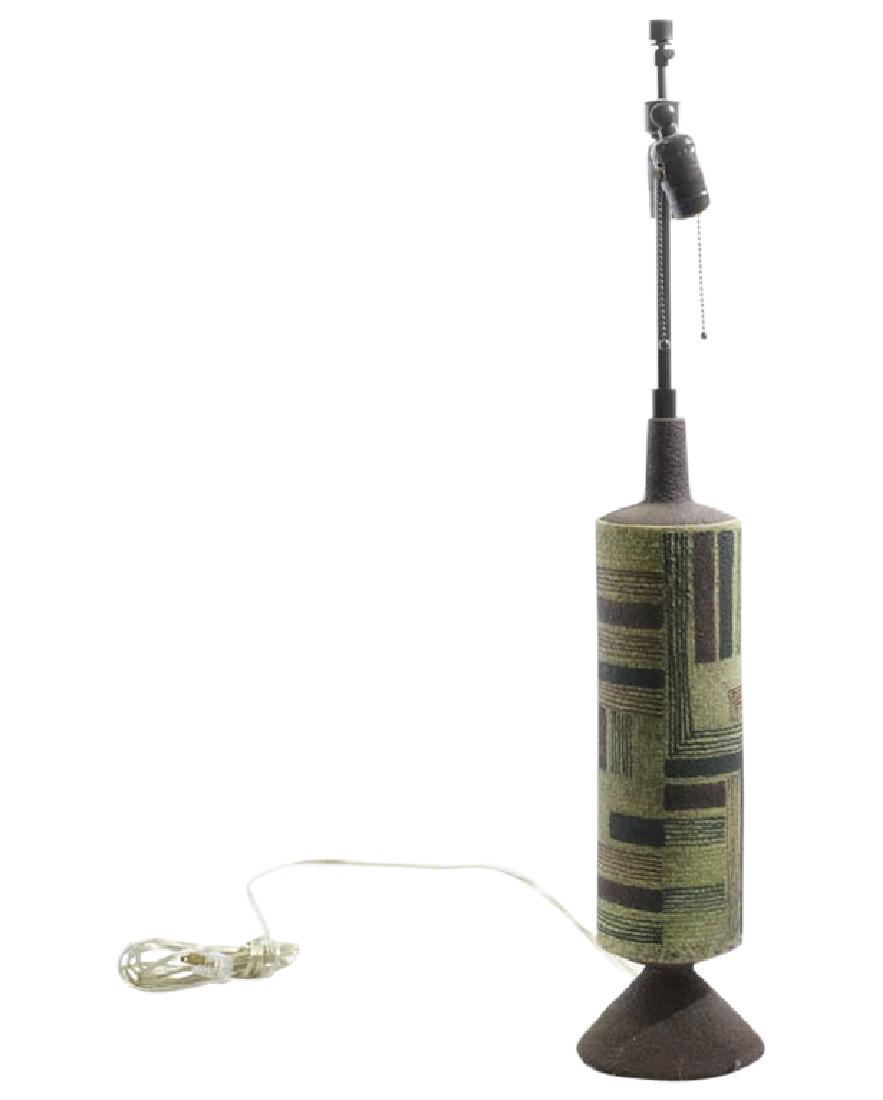 Raymor Mid Century Metal and Ceramic Table Lamp (1 of 6)