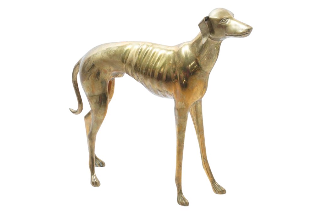 Large Brass Figure of a Dog (1 of 6)