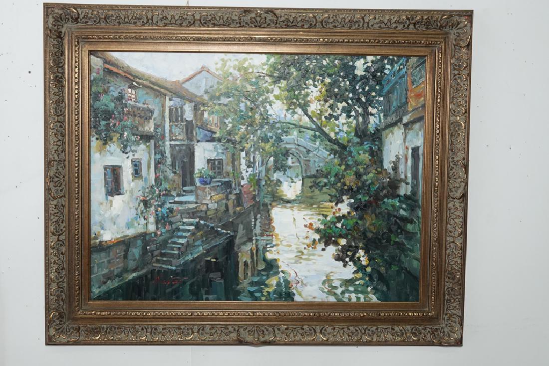 20th c School, "Canal Scene" (1 of 9)