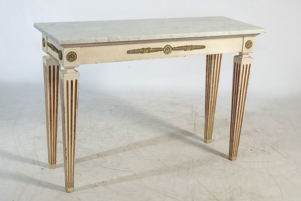Louis XVI Style Painted Console (1 of 7)