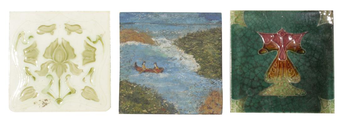 Set of Three (3)  Arts & Crafts Tiles (1 of 7)