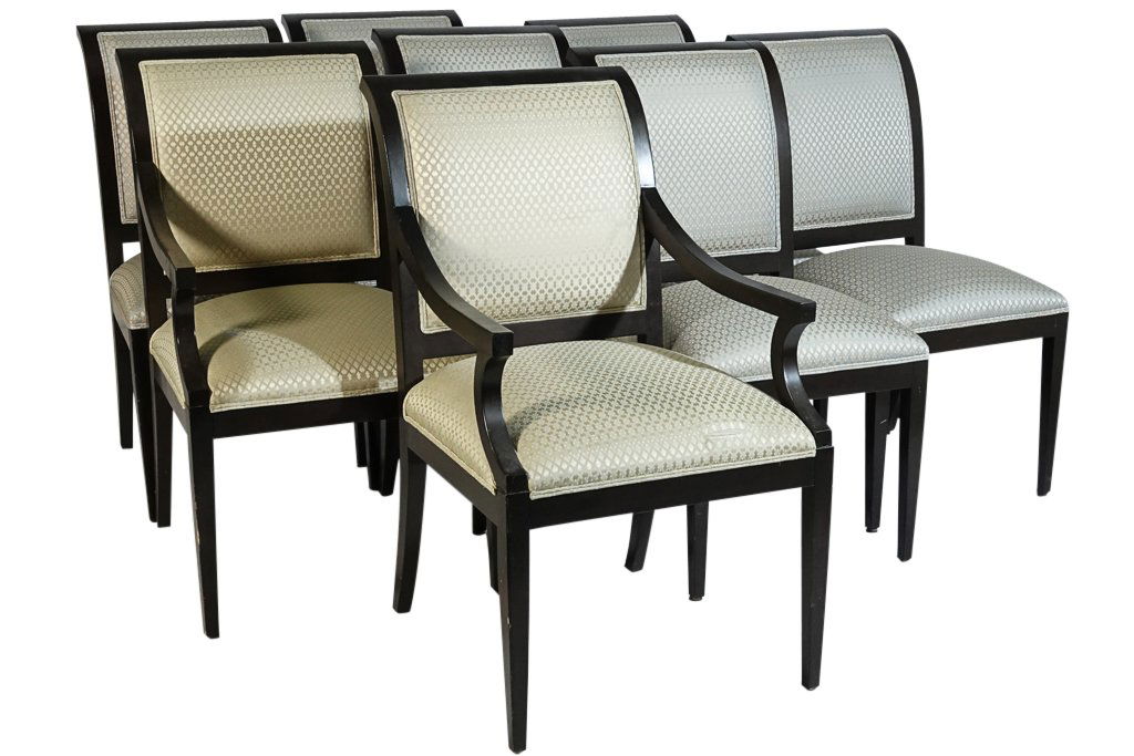 Set of Eight (8) Art Modern Style Dining Chairs (1 of 6)