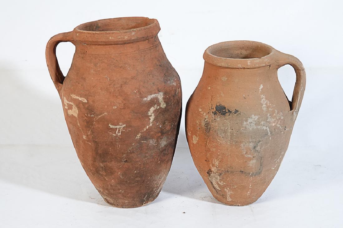 Two (2) Italian Terra Cotta Olive Jars (1 of 13)