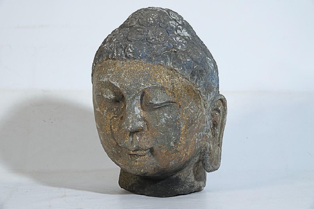 Antique Chinese Buddha's Head (1 of 7)
