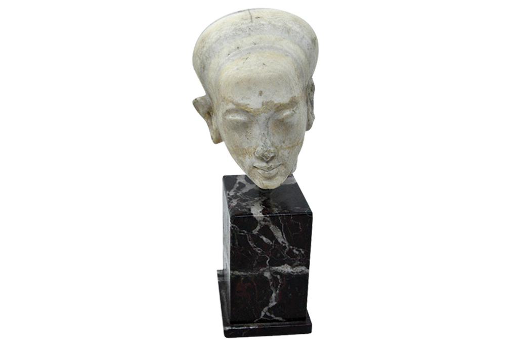 Ancient Egyptian Marble Sculpture Head of A Woman (1 of 5)