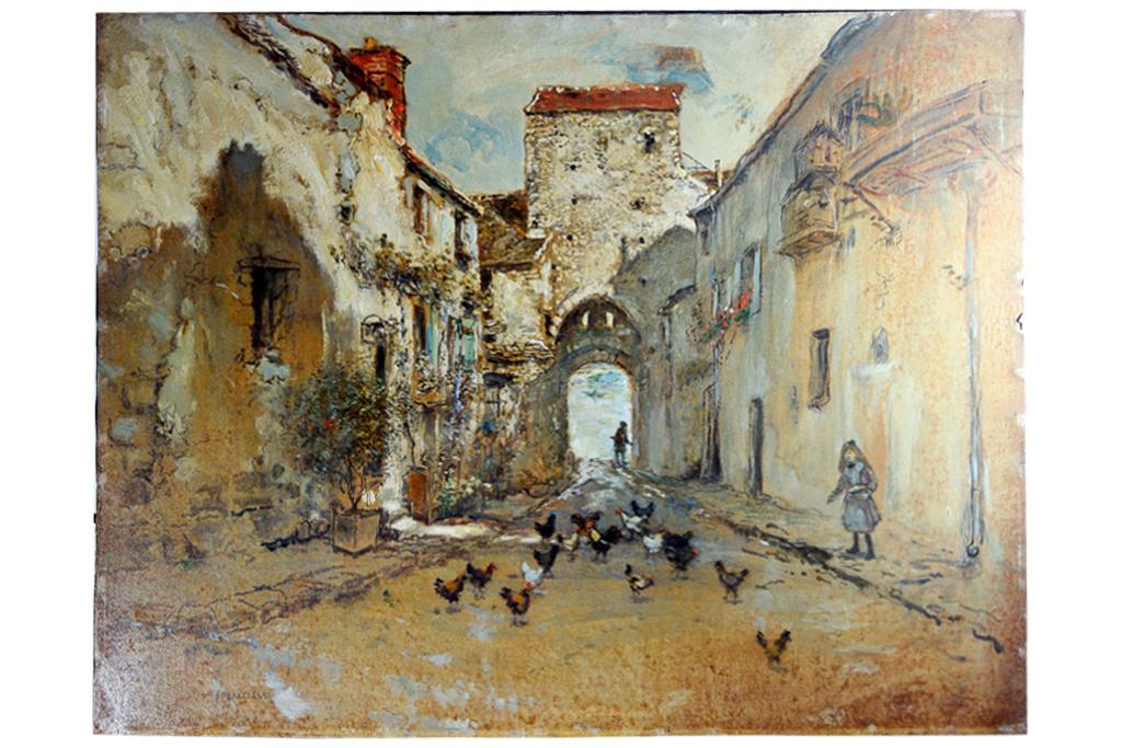 Jean Francois Raffaelli Oil on Artist Panel (1 of 9)