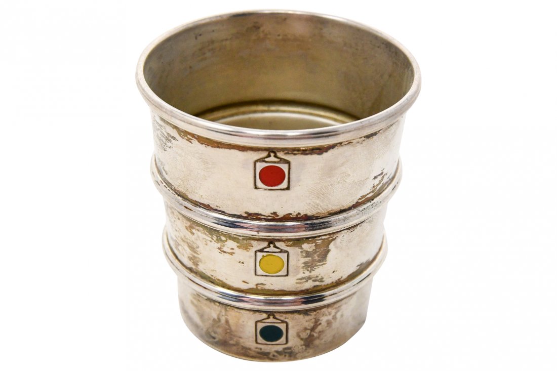 Gorham Sterling Novelty Traffic Light Jigger (1 of 5)