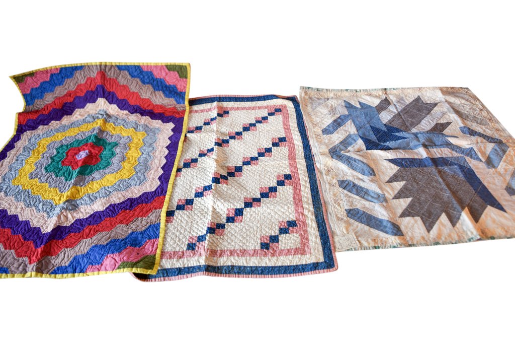 Three Antique Doll Quilts (1 of 6)