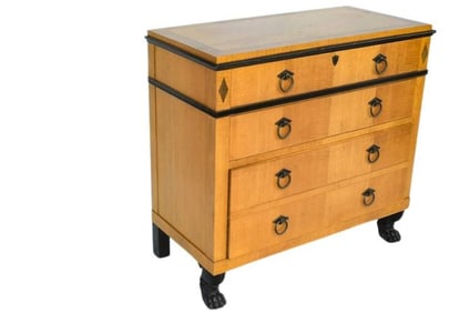 BHA372 Baker Furniture Biedermeier Style Chest of Drawers