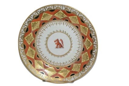 BHA584 Late 18th/Early 19th Century Chamberlain Worcester Plate