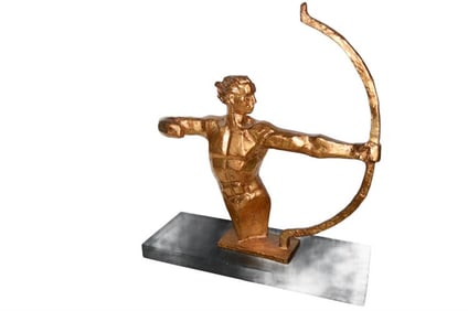 BHA551  Art Deco Style  Archer Male Nude Sculpture 300779 by Wildwood Lamps