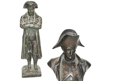 BHA605 TWO (2) Bronze Figures Depicting Napoleon Bonaparte