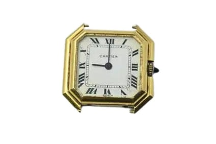 GXG245 Cartier Octagonal Tank Watch in 18K Yellow Gold Ladies Watch