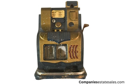 GXG239  Antique Mills Industries 5 Cent Slot Machine