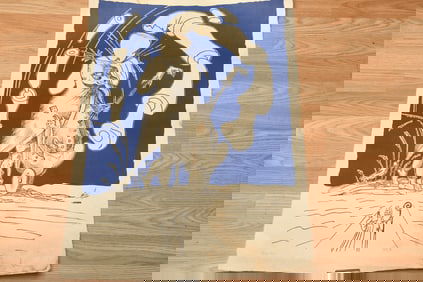 GXG299 Salvadore Dali Color  Litho Les songes drolatiques de Pantagruel bleu, 1973