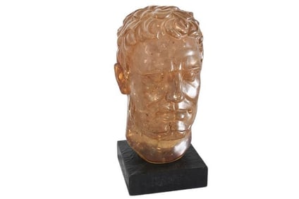 BHA678 Vintage Resin Sculpted Head of a Male
