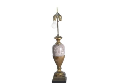BHA658 Antique Bronze and Marble Urn Mounted as Lamp