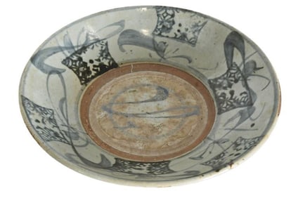 BHA674 Antique Chinese Porcelain Blue and White Plate (Bowl)