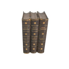 BHA815 Three (3) Books of "Our Country: A Household History" by Benson Lossing