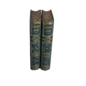 BHA817 "Vanity Fair" by William Makepeace Thackeray Vol 1 and 2 Books