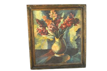 BHA880 Ly Stellar Harding American, 1881-1968 Oil on Canvas Still-life with Flowers