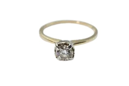 GXG246 Vintage Diamond Solitaire Ring .67 ct.
