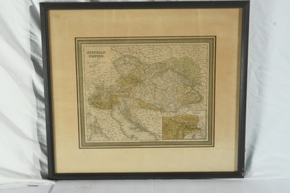 GXG229 Framed Map of the Austrian Empire