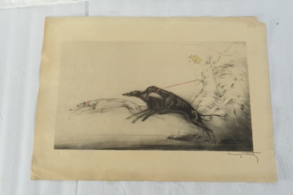 GXG235 Louis Icart "SPEED" Signed Etching 1927