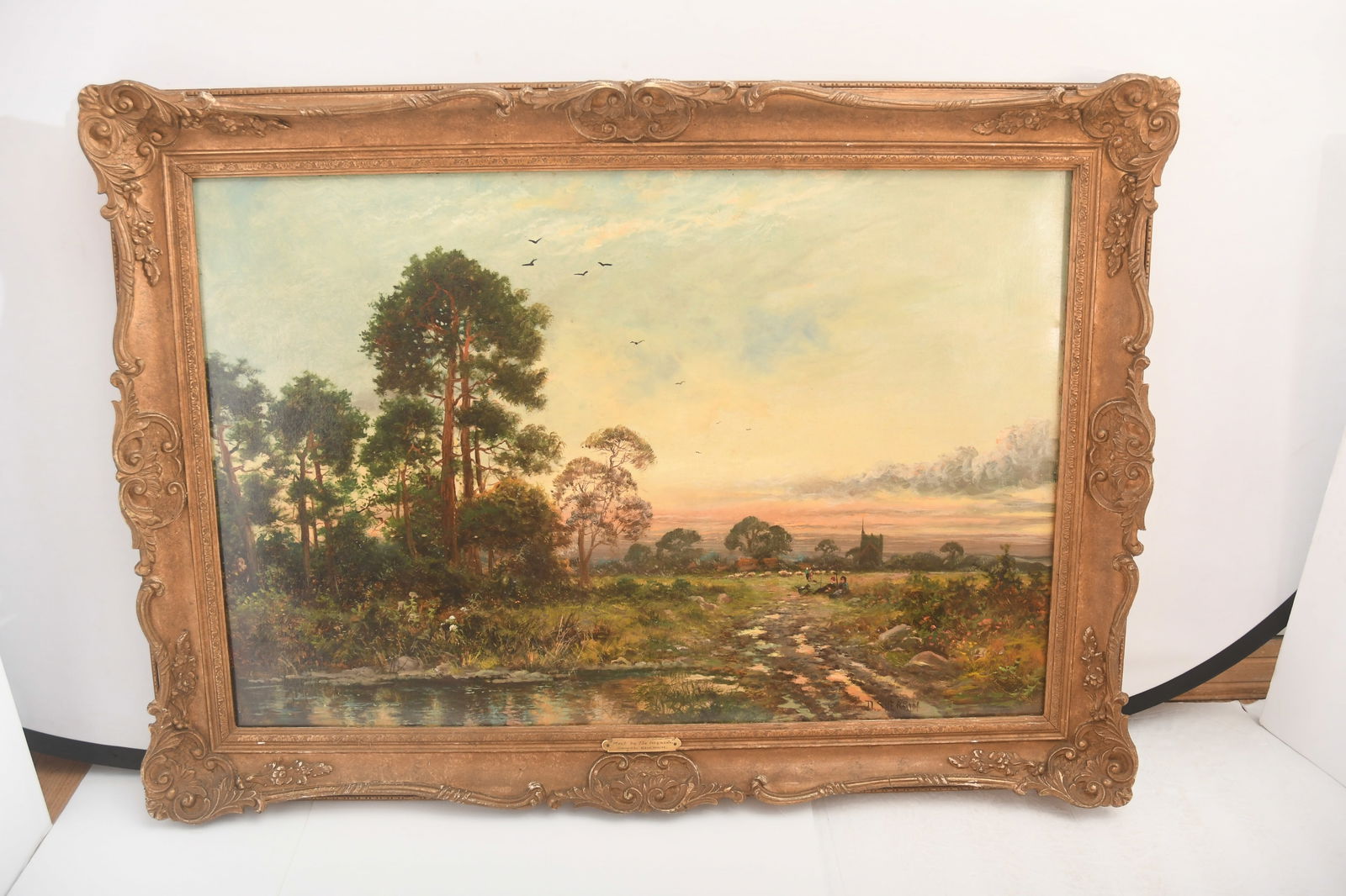 GXG293 Daniel Sherrin British 1869-1940 Oil on Canvas Landscape (1 of 11)