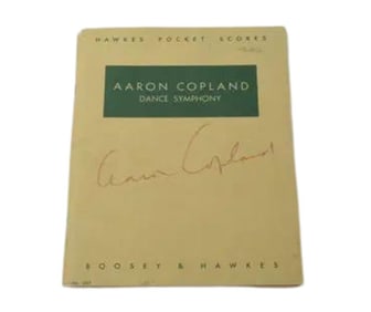 GXG287 Aaron Copeland Dance Symphony Signed