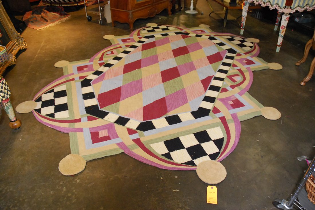 MACKENZIE CHILDS CARPET: 8'6" X 11'11"