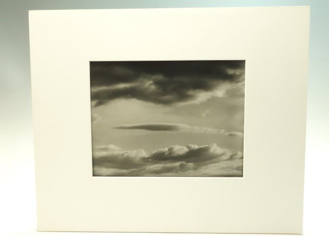 Ralph Steiner (American, 1899-1986) Clouds: Gelatin silver print. Untitled, The Cloud Series, 1978 Gelatin silver print approx. 7 5/8 x 9 5/8” Signed verso and 1978.1978