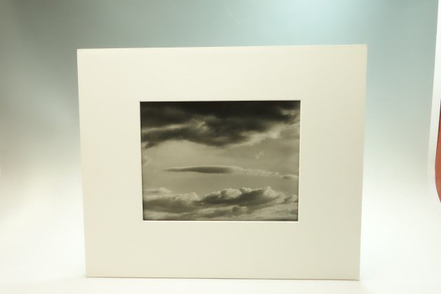 Ralph Steiner (American, 1899-1986) Clouds 1982: Silver Gelatin print noted 1982 on mat. Untitled. Notes in pencil verso Photograph 8"H X 10"W