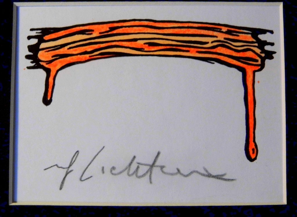 Signed Roy Lichtenstein Marker Sketch (1 of 4)