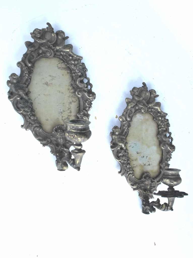 Pair Brass Candle Sconces (1 of 7)