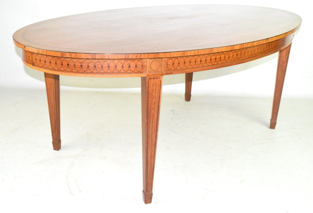 Oval French Satinwood Dining Table (1 of 10)