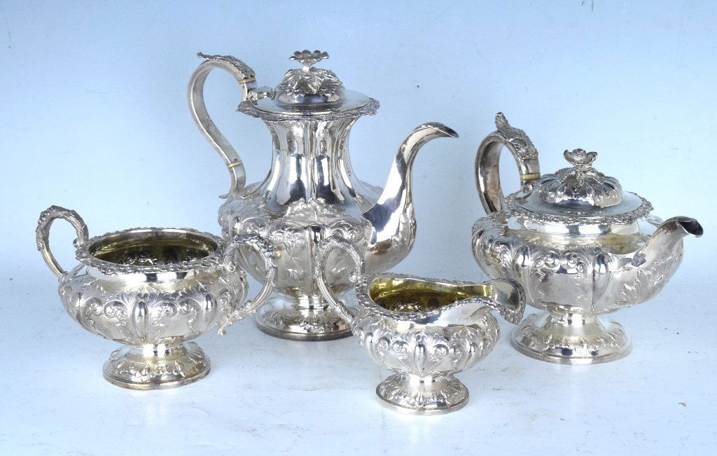 William Hewitt Sterling Tea Set (1 of 10)