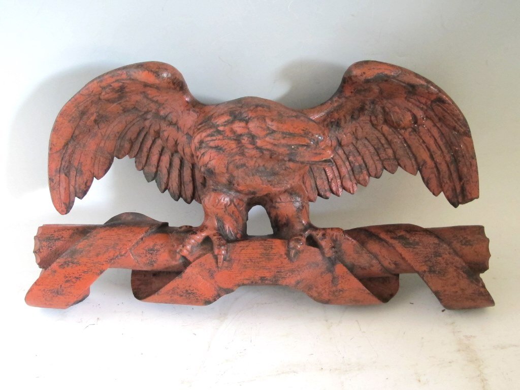 Carved Wood Eagle (1 of 3)