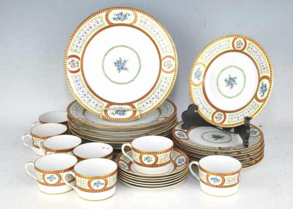 Le Tallec Hand Painted Porcelain 27 pcs (1 of 6)