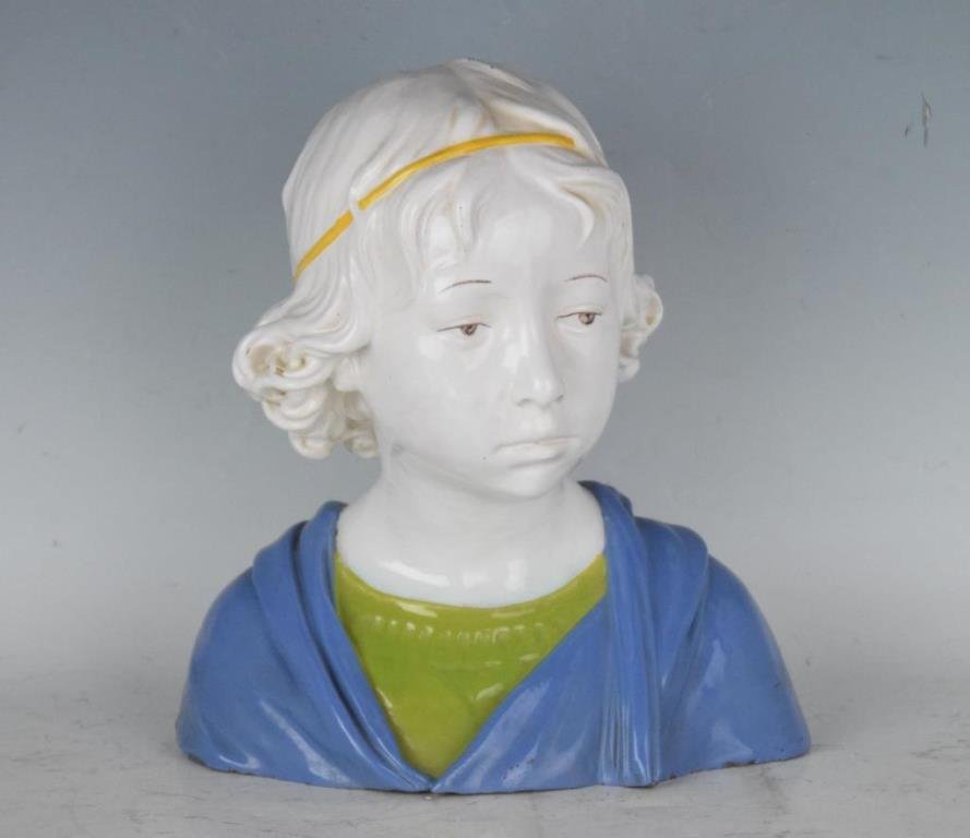 Ceramic Bust of a Child (1 of 6)