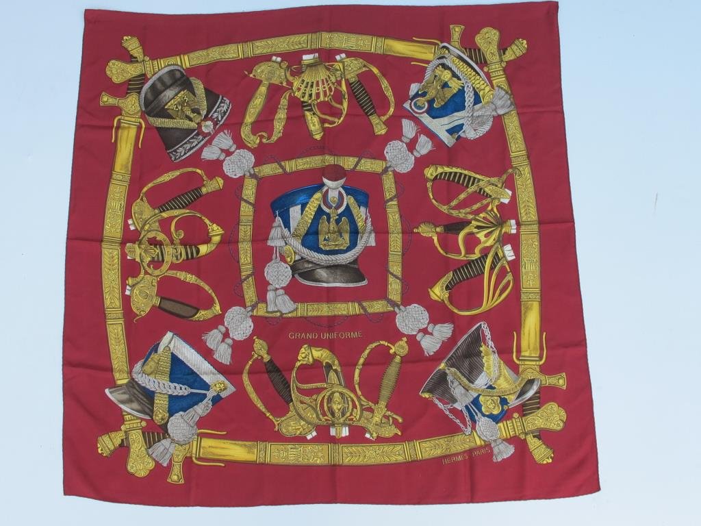 Hermes Silk Scarf "Grand Uniforme" Print (1 of 8)
