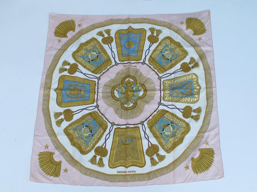 Hermes Silk Scarf "Poste et Cavalerie" Print (1 of 8)