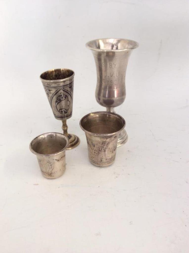 4 Sterling Silver Kiddush Cups (1 of 6)
