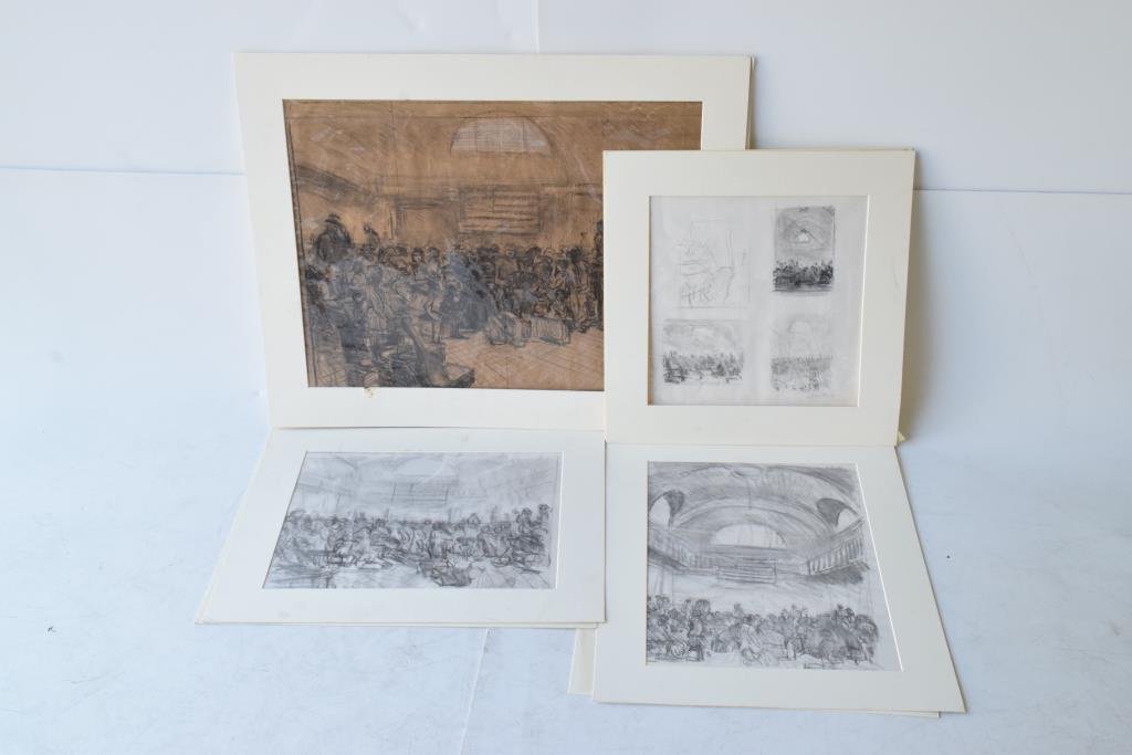 Mort Kunstler (American) 4 Signed Drawings (1 of 10)