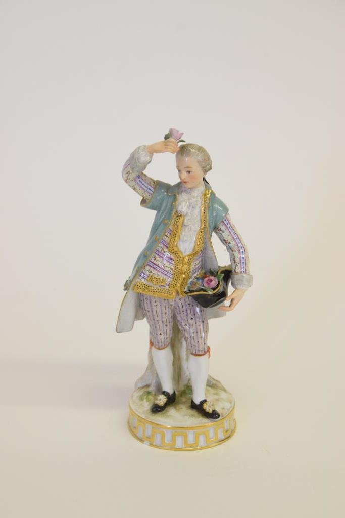 19th Century Meissen Porcelain Figurine of a Man (1 of 9)