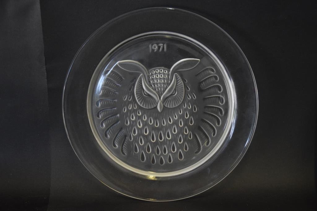 Lalique Crystal Plate 1971 (1 of 6)