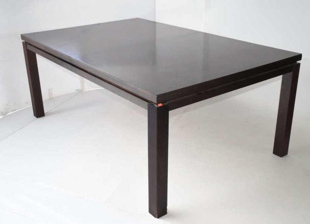 Contemporary Dining Table w/ 1 Leaf (1 of 9)