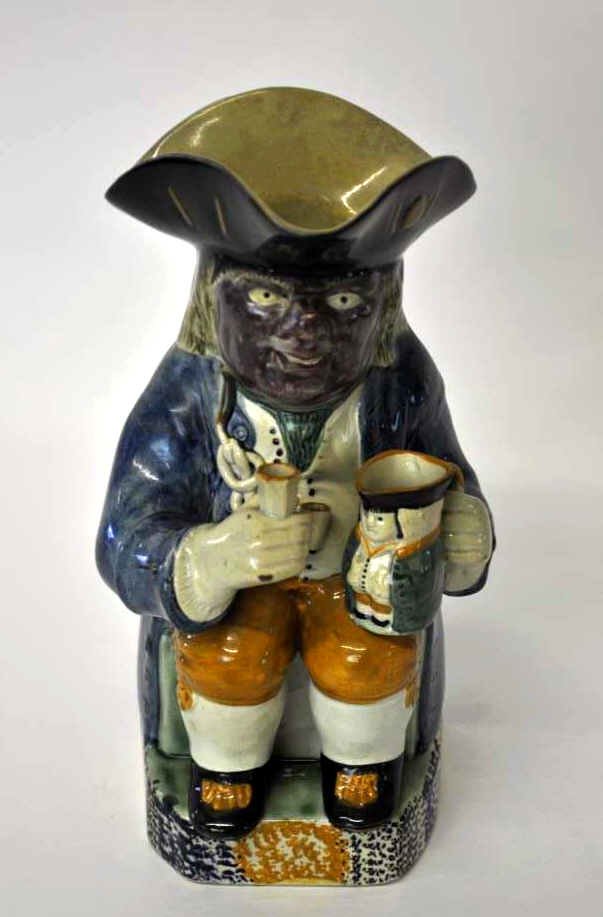 Ruddy Face Toby Jug with Caryatid Handle (1 of 9)